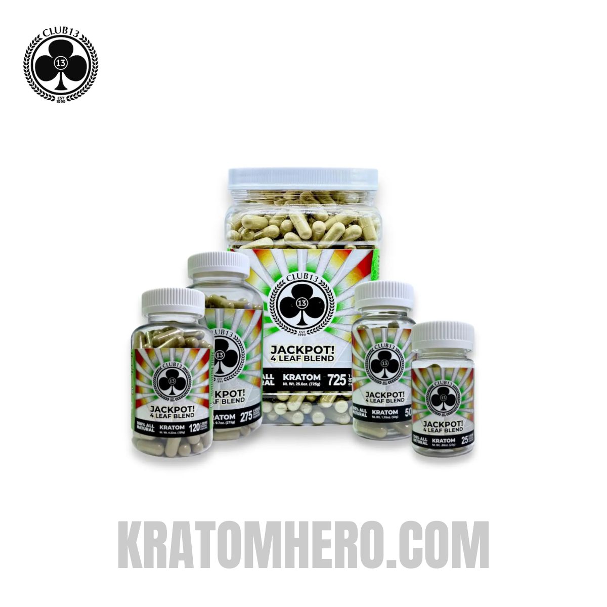 Club 13 Jackpot Blend Kratom Capsules