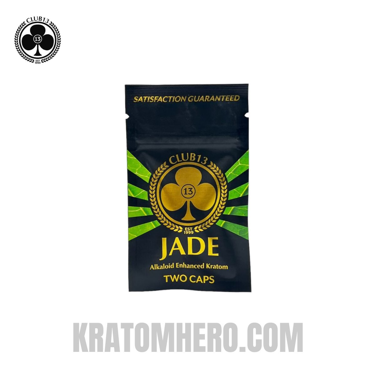 Club 13 Jade Enhanced Kratom Capsules - 2 Capsules