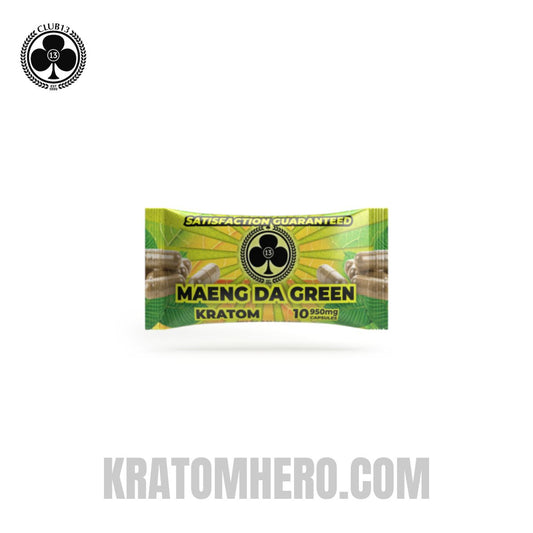 Club 13 Maeng Da Green Kratom Capsules - 10 Capsules
