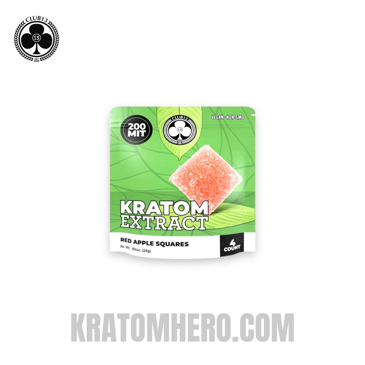 Club 13 Red Apple Extract Kratom Gummies - 4Ct