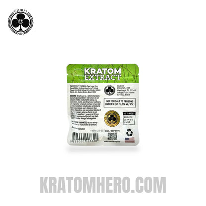 Club 13 Red Apple Extract Kratom Gummies - 4Ct Back Side View