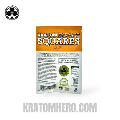 Club 13 Tropical Extract Kratom Gummies - 10Ct Back Side View