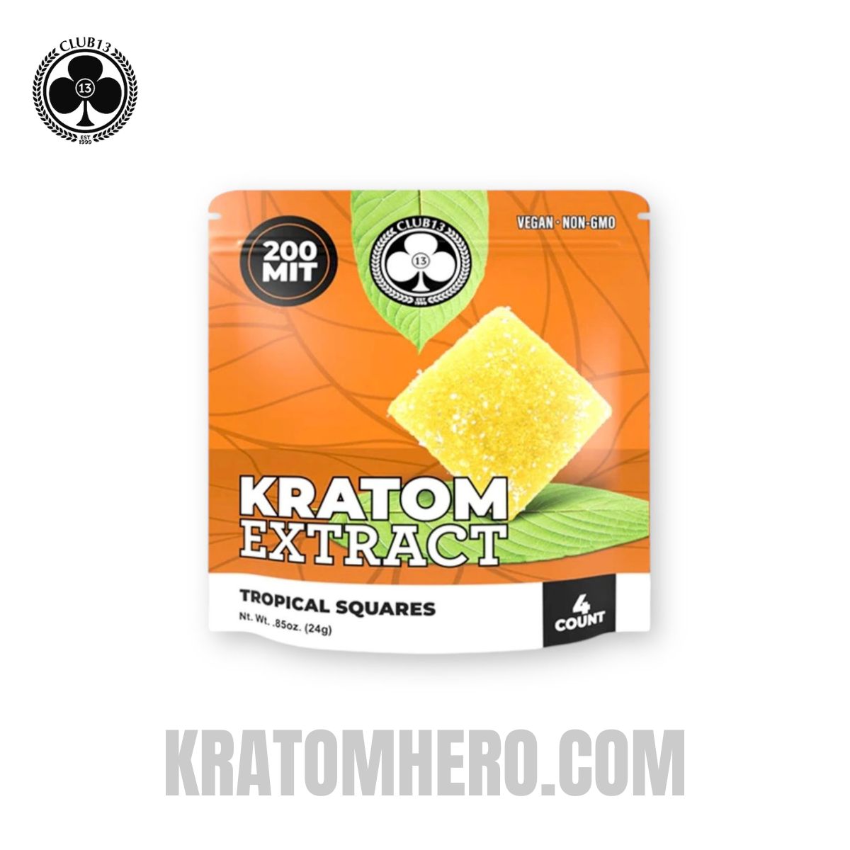 Club 13 Tropical Extract Kratom Gummies - 4Ct
