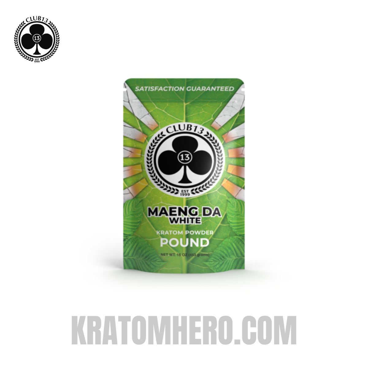 Club 13 White Maeng Da Kratom Powder - 453 Grams