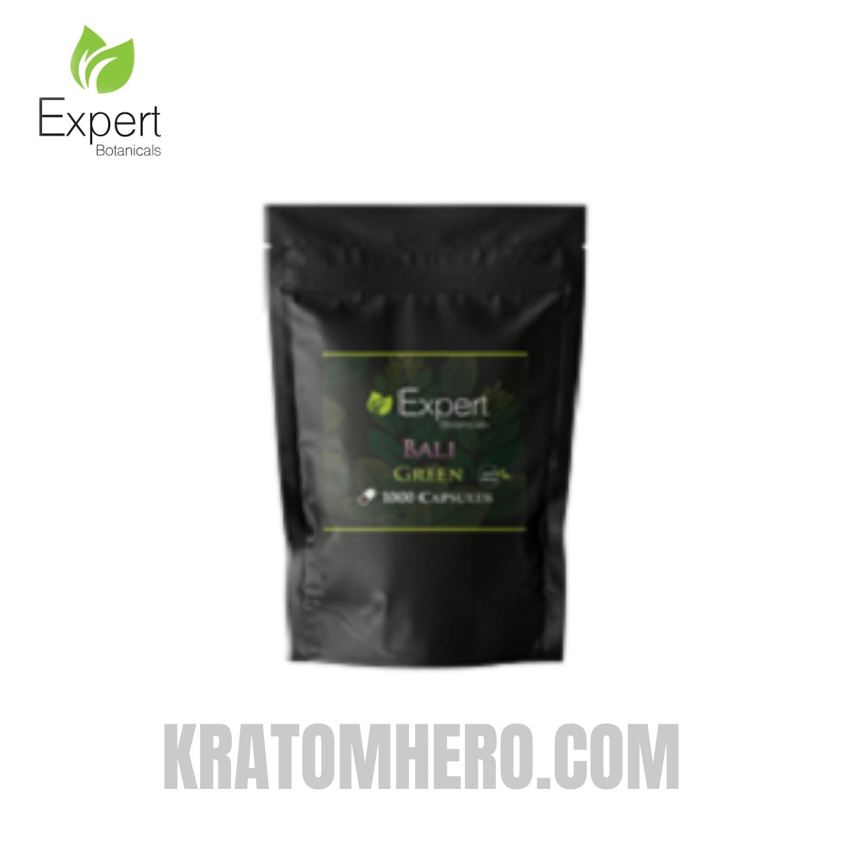 Expert Botanicals Bali Green Kratom Capsules 1000ct