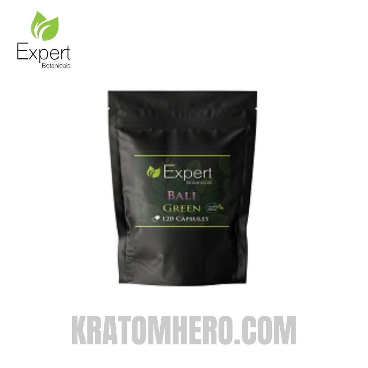 Expert Botanicals Bali Green Kratom Capsules 120ct