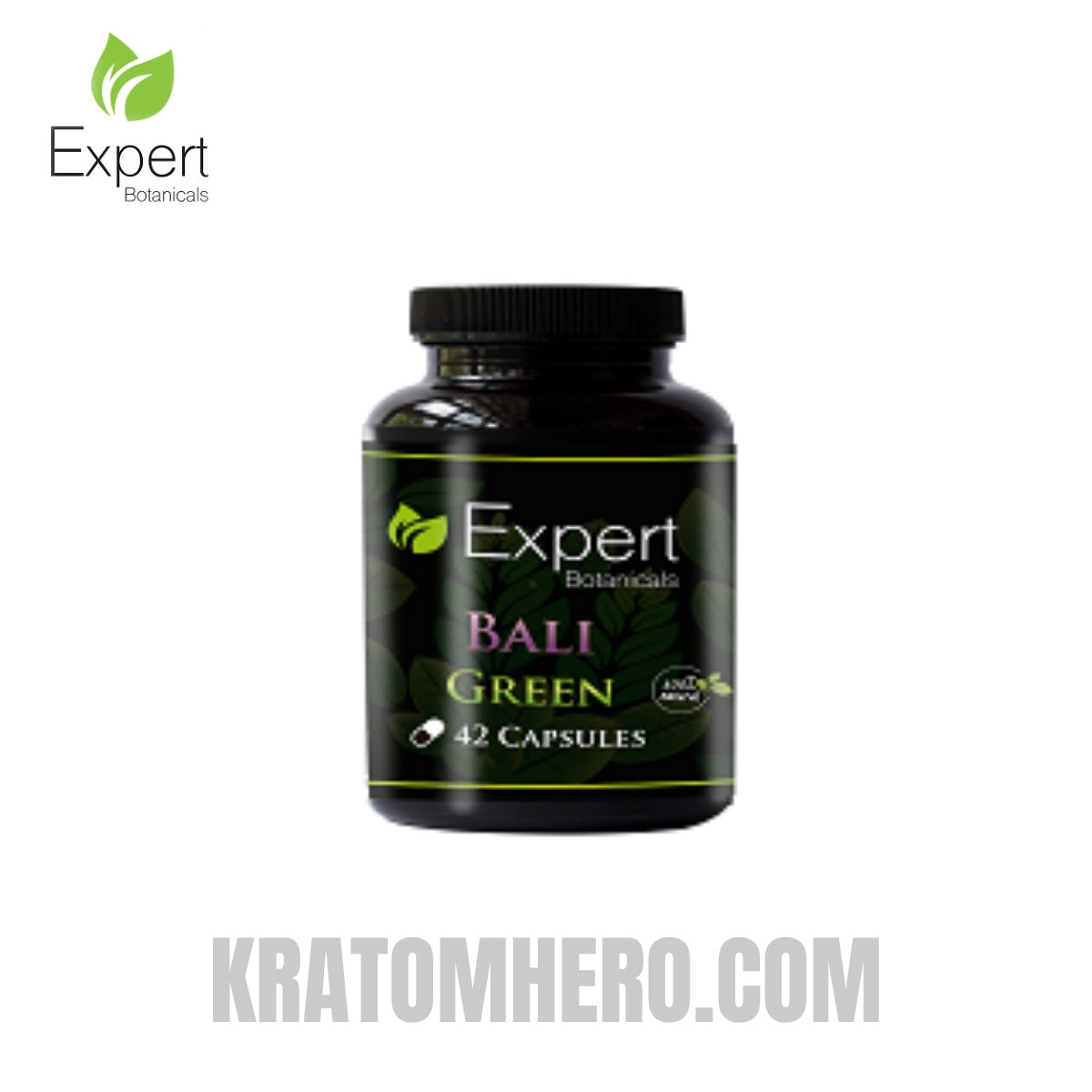 Expert Botanicals Bali Green Kratom Capsules 42ct