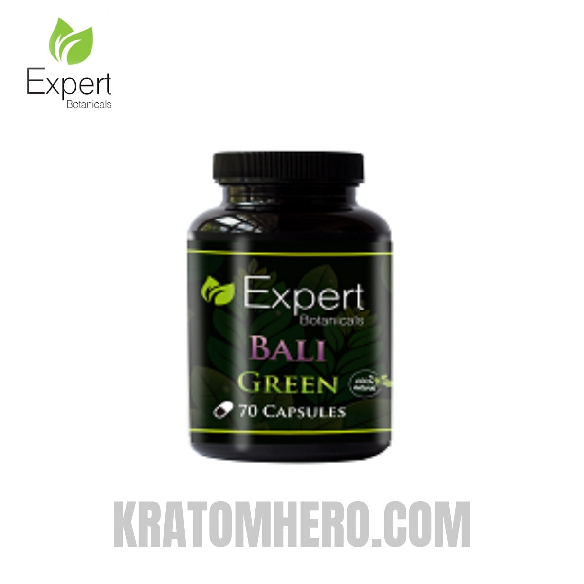 Expert Botanicals Bali Green Kratom Capsules 70ct