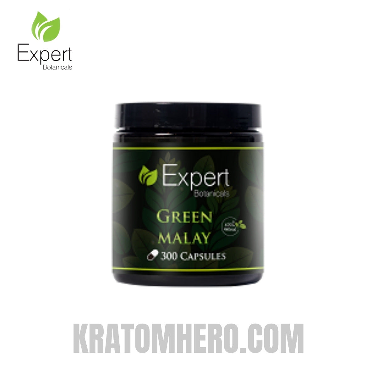 Expert Botanicals Green Malay Kratom Capsules 300Ct