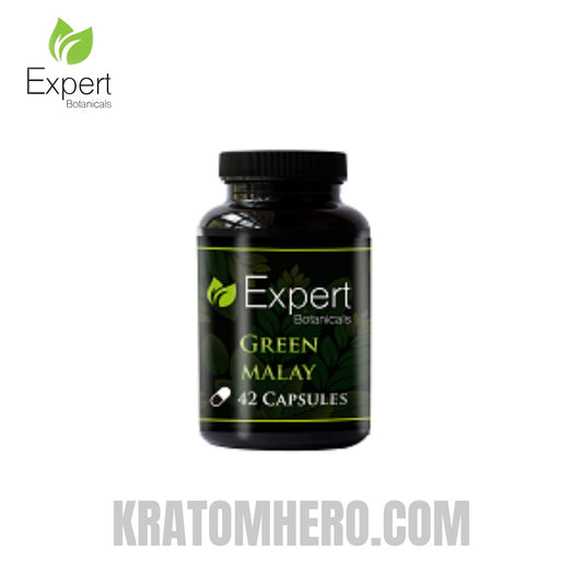 Expert Botanicals Green Malay Kratom Capsules 42ct
