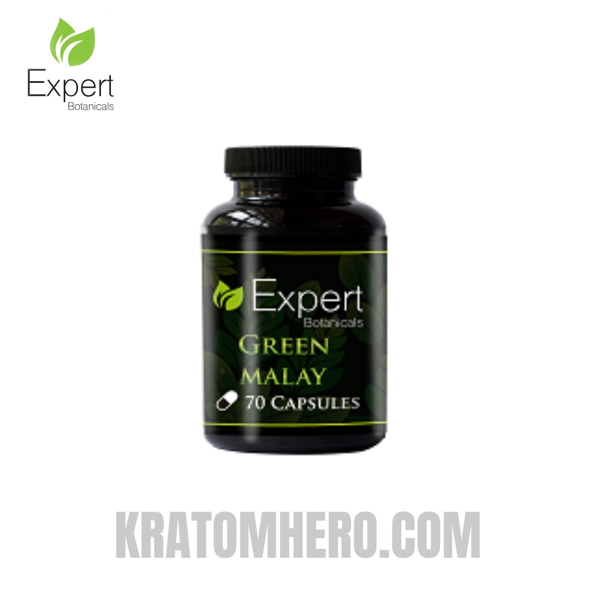 Expert Botanicals Green Malay Kratom Capsules 70ct