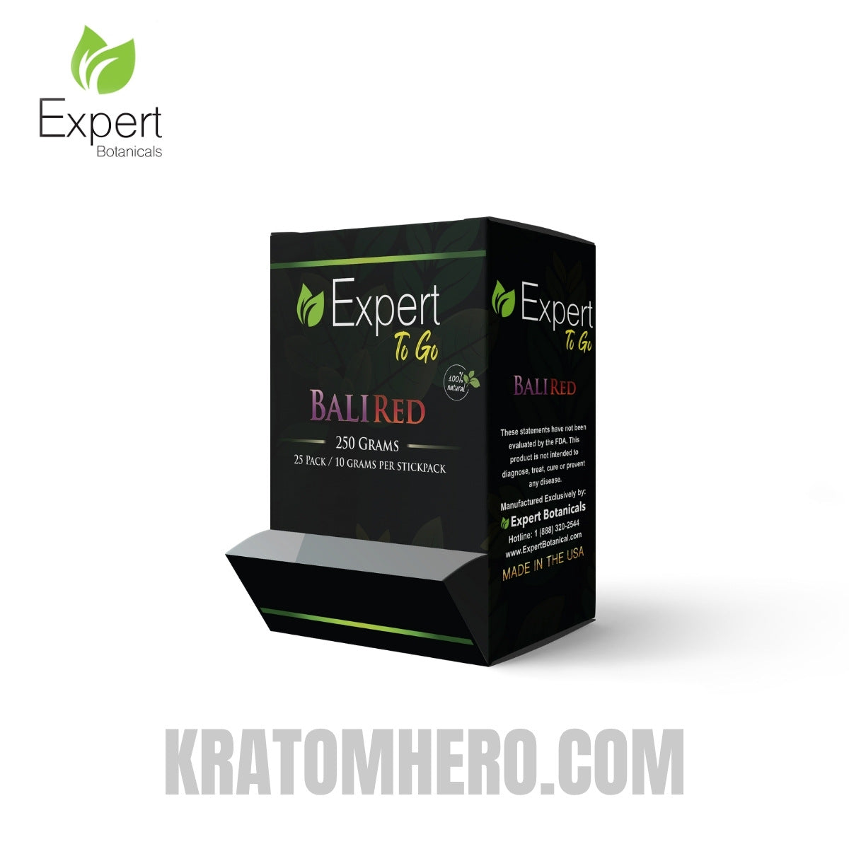 Expert Botanicals Kratom To Go Packs 25 Bali Red