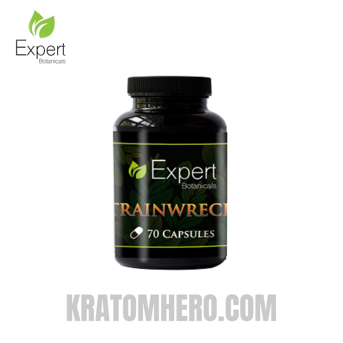 Expert Botanicals Trainwreck Kratom Capsules 70ct