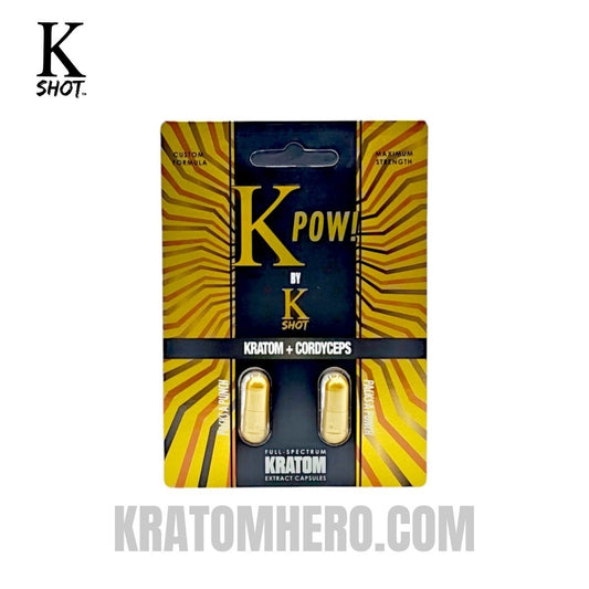 K-Shot K Pow Kratom Cordyceps Capsules