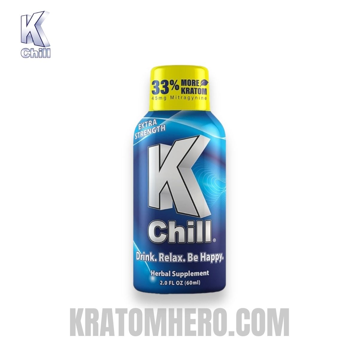 K Chill Kratom Extract Blue Extra Strength Shot 60ml