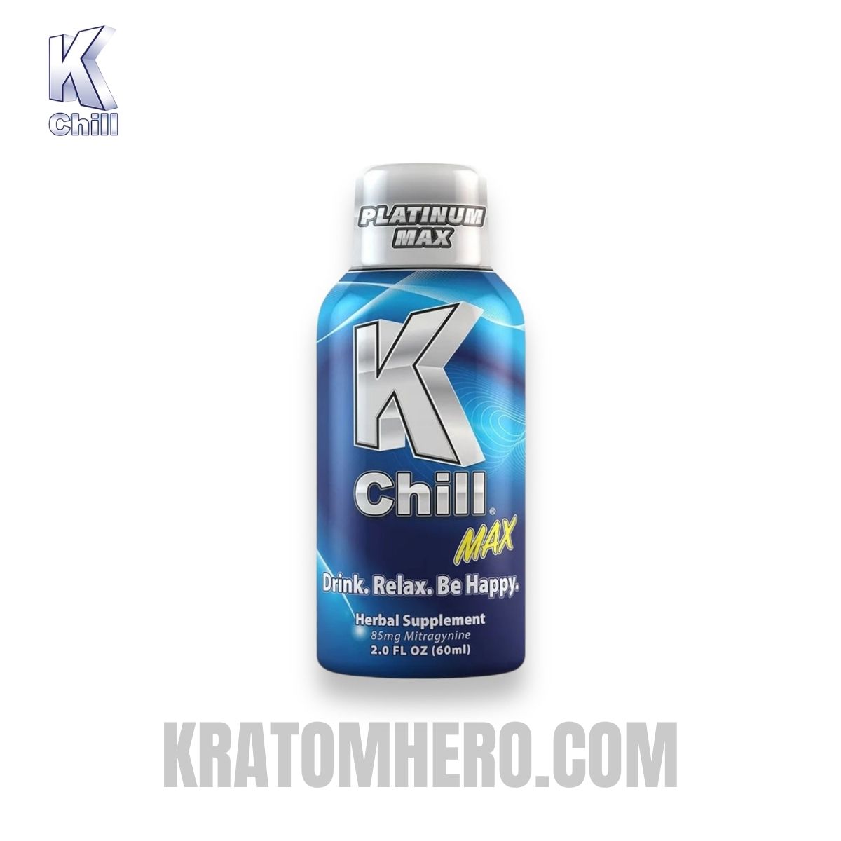 K Chill Kratom Extract Platinum Max Shot 60ml 