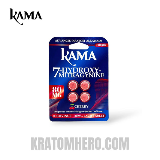 Kama Kratom 7-Hydroxy Mitragynine Chewable Tablets Cherry 20mg
