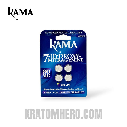 Kama Kratom 7-Hydroxy Mitragynine Chewable Tablets Grape 20mg