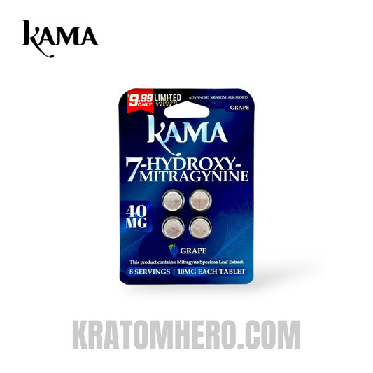 Kama Kratom 7-OH Chewable Tablets Grape 10mg