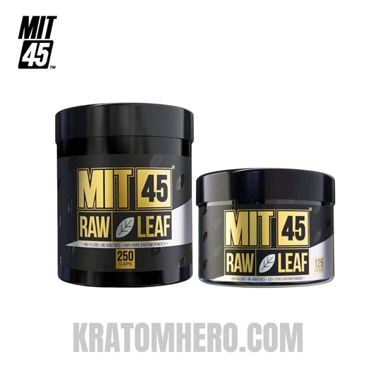 MIT45 Raw White Leaf Kratom Capsules