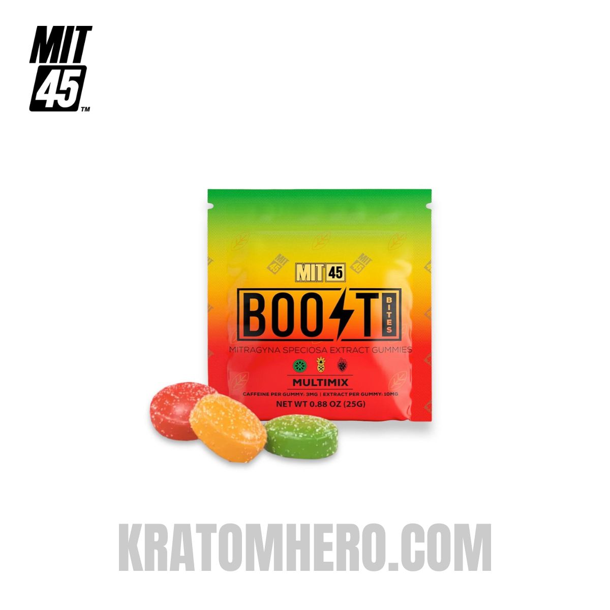 MIT45 Boost Bites Kratom Gummies - 5 Gummies