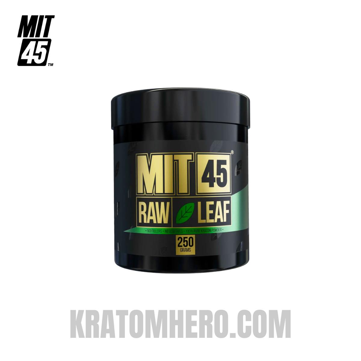MIT45 Raw Green Leaf Kratom Powder - 250 Grams