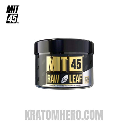 MIT45 Raw White Leaf Kratom Capsules - 125ct