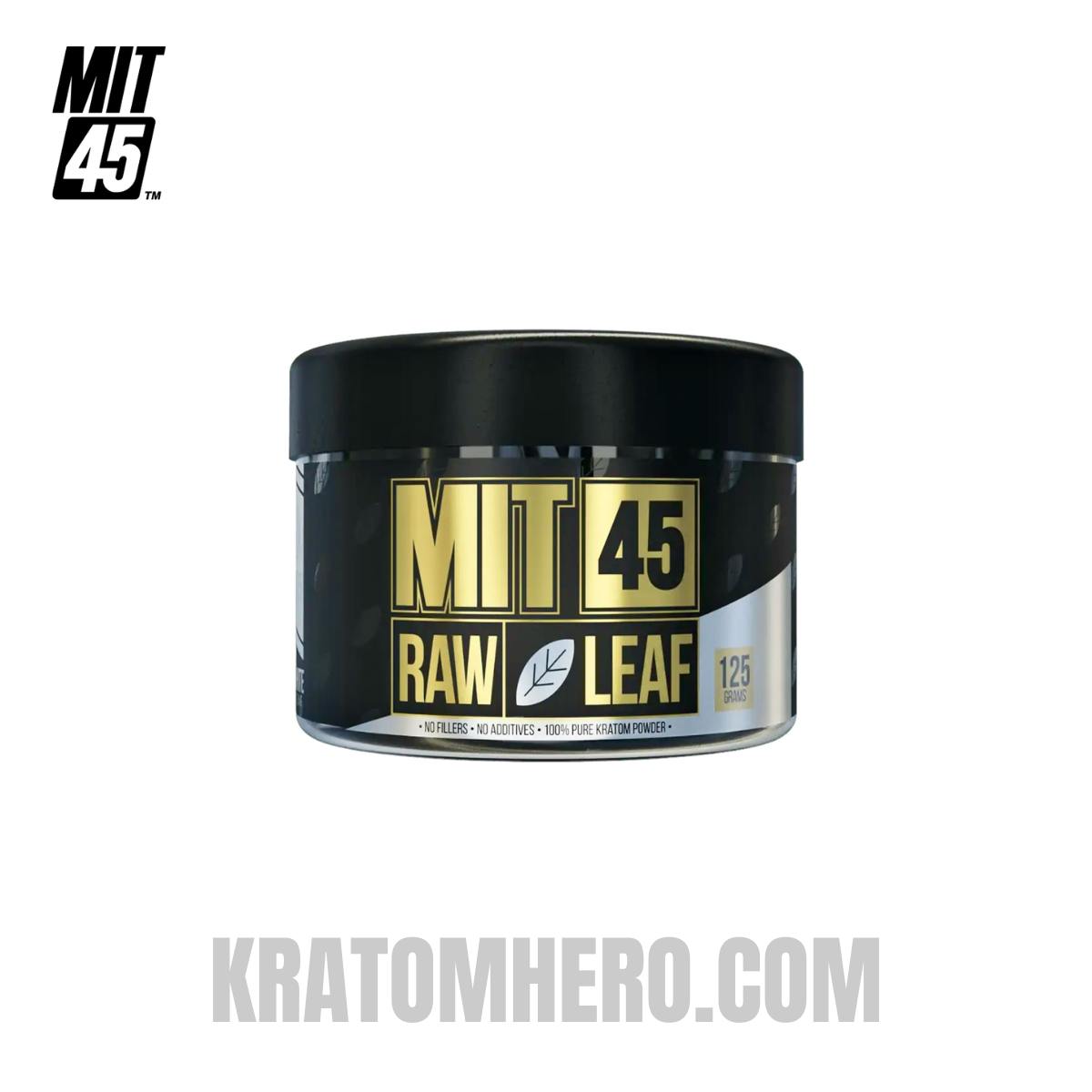 MIT45 Raw White Leaf Kratom Powder - 125 Grams