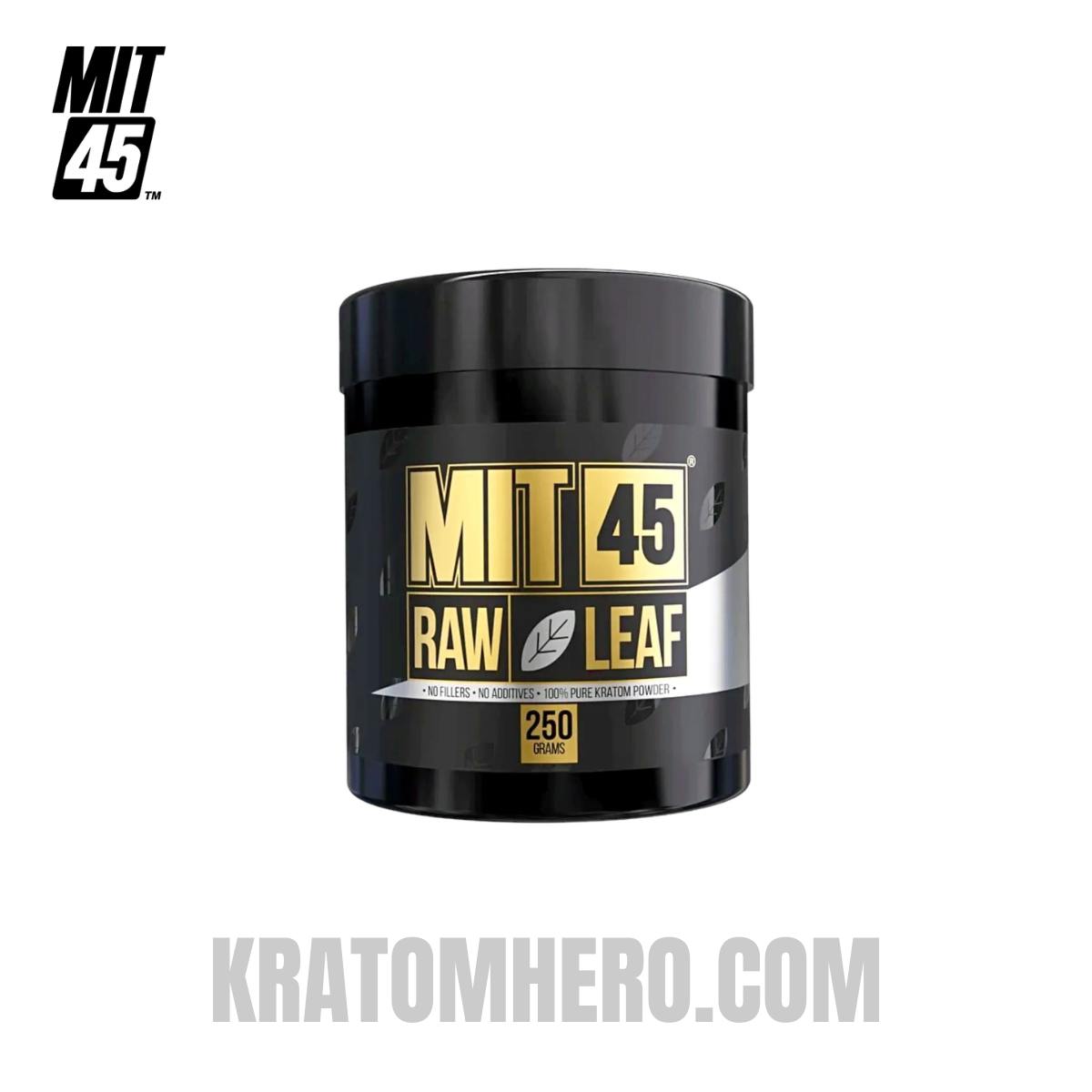 MIT45 Raw White Leaf Kratom Powder - 250 Grams