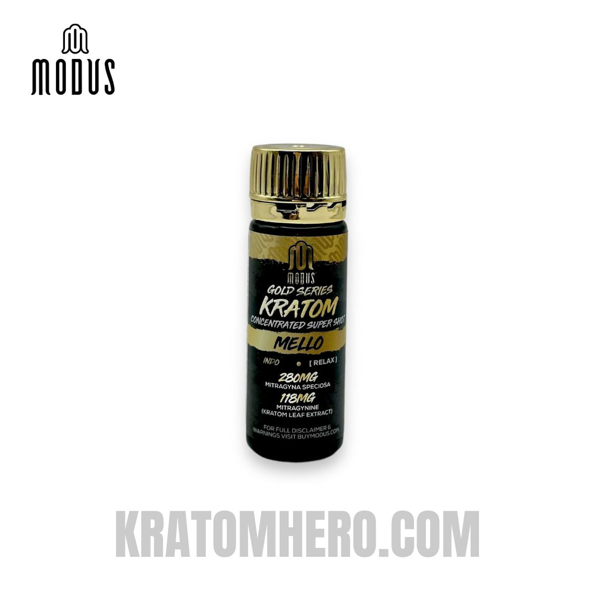 Modus Kratom Shot Gold Series Mello Indo Relax