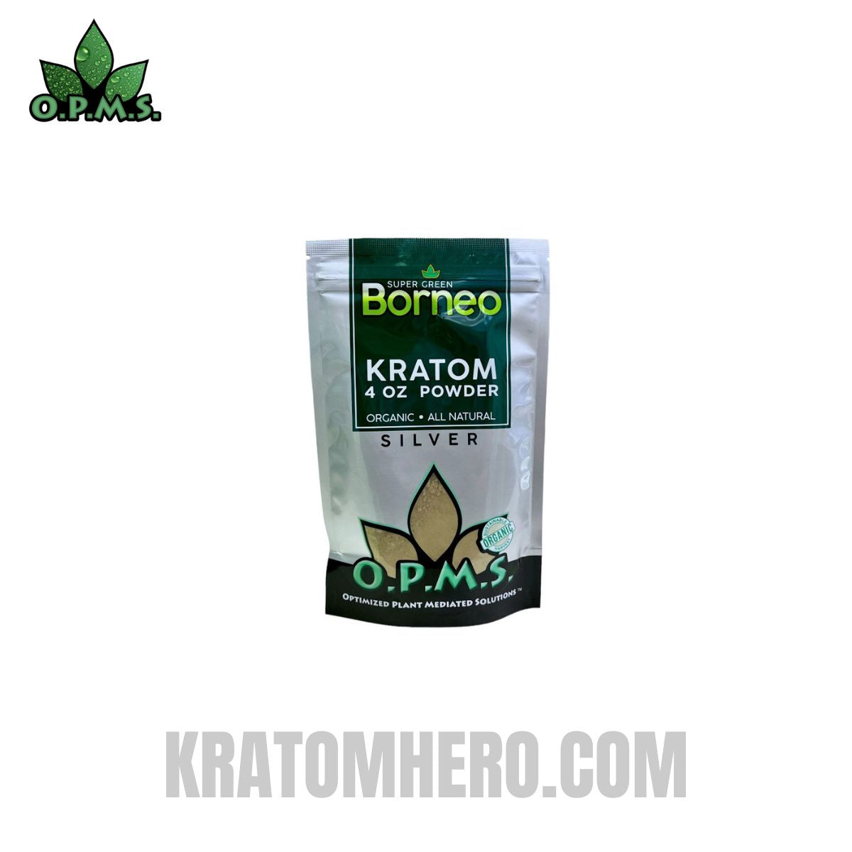 OPMS White Vein Indo Kratom Powder - 4 OZ