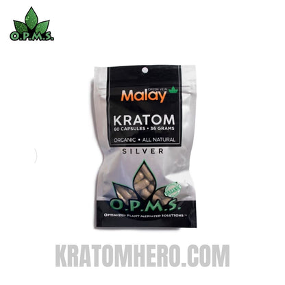 OPMS Green Vein Thai Kratom Capsules - 60 Capsules