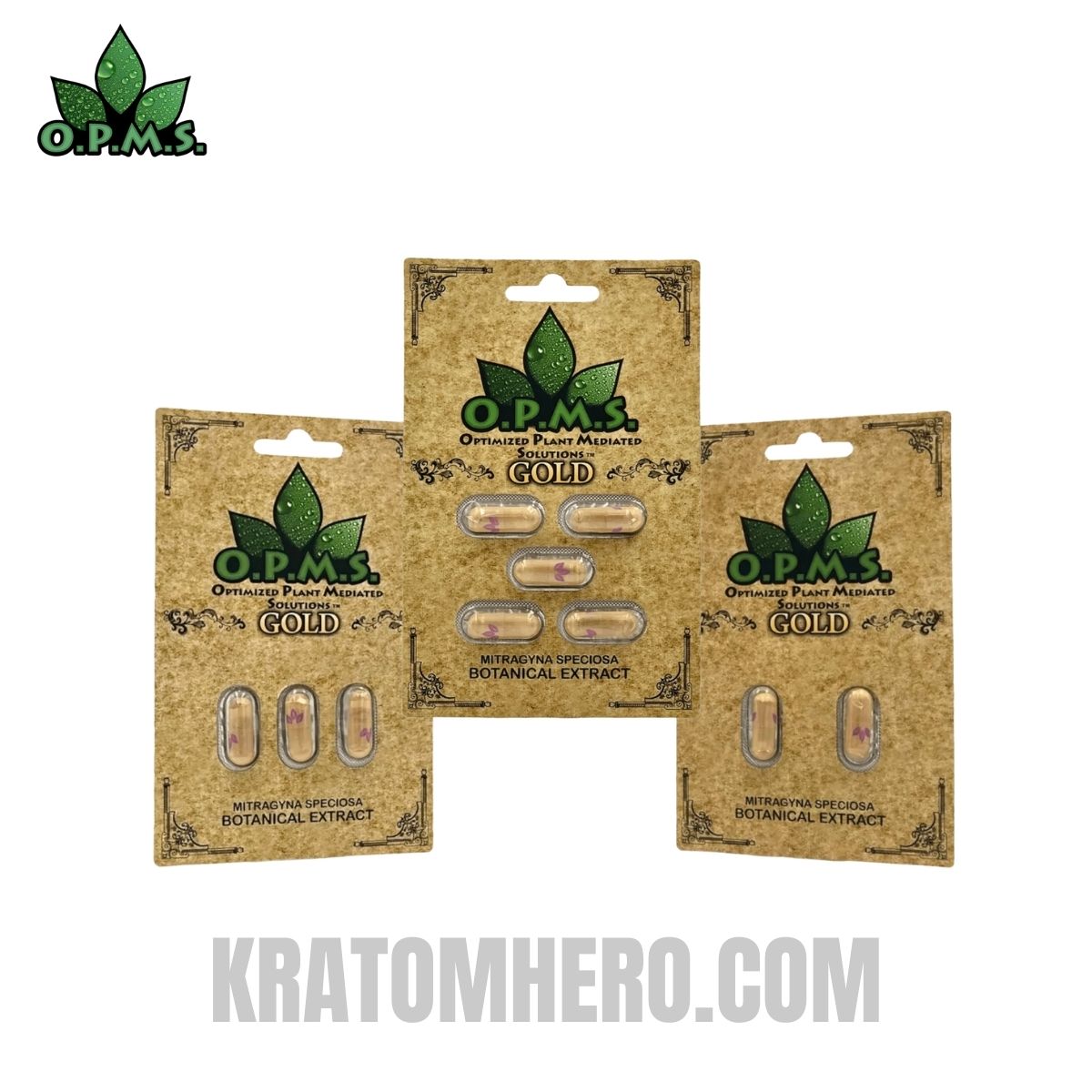 OPMS Gold Kratom Extract 5 Capsules
