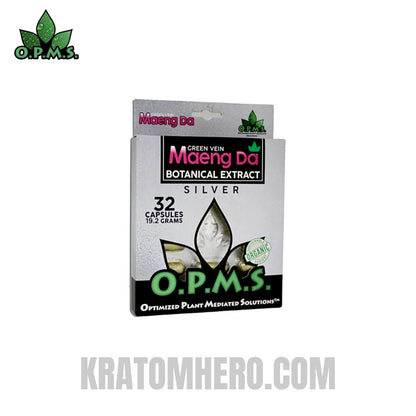 OPMS Green Vein Maeng Da Kratom Capsules - 32 Capsules