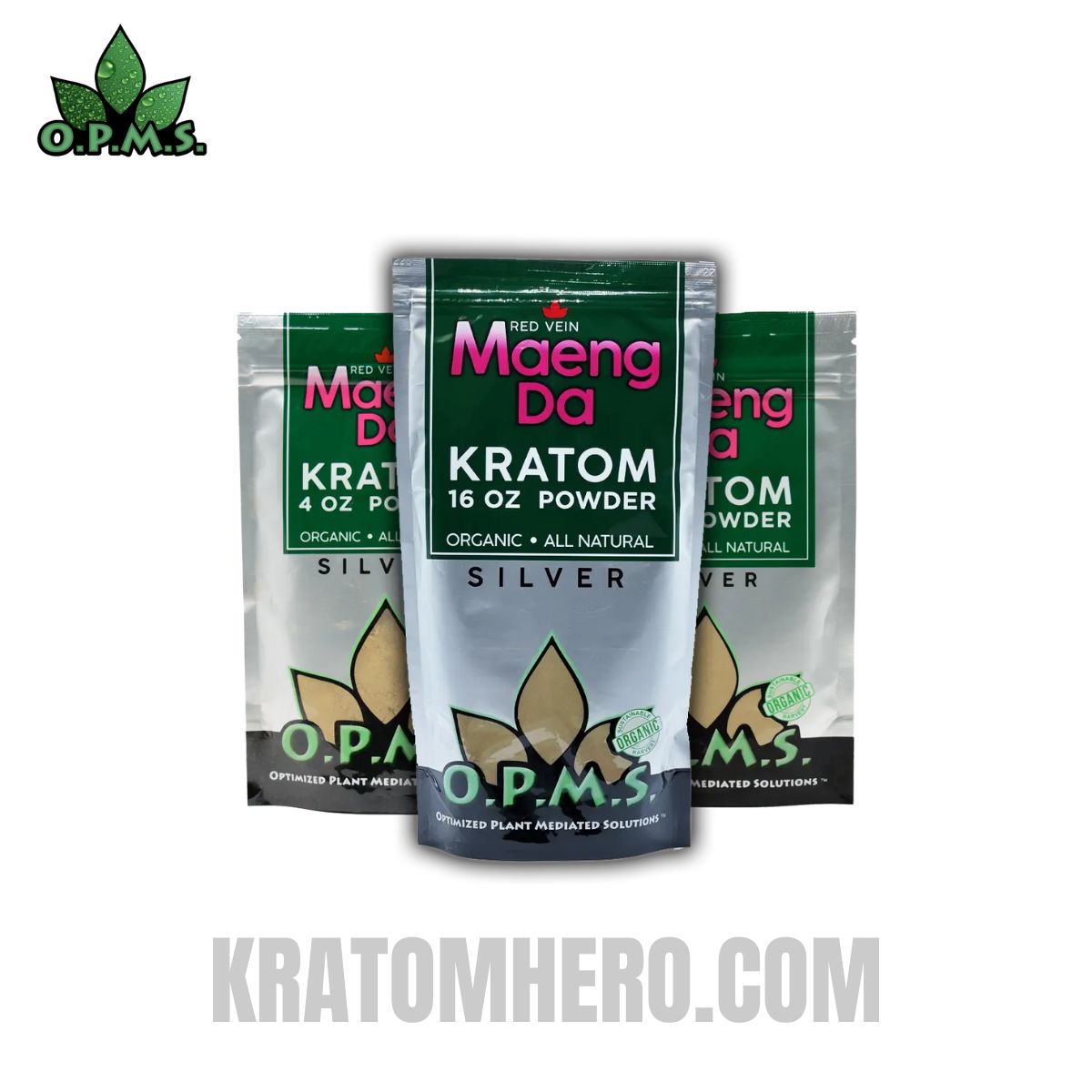 OPMS Red Vein Maeng Da Kratom Powder - All Pack