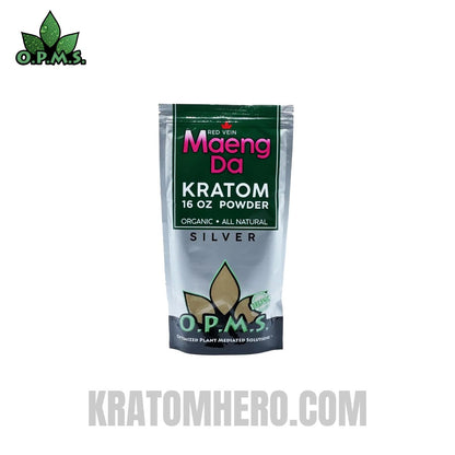 OPMS Red Vein Maeng Da Kratom Powder - 16 OZ