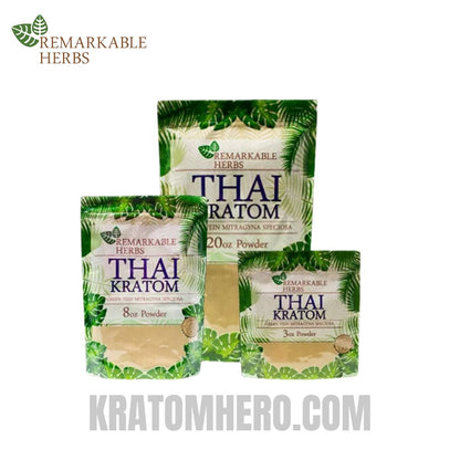 Remarkable Herbs Green Thai Kratom Powder