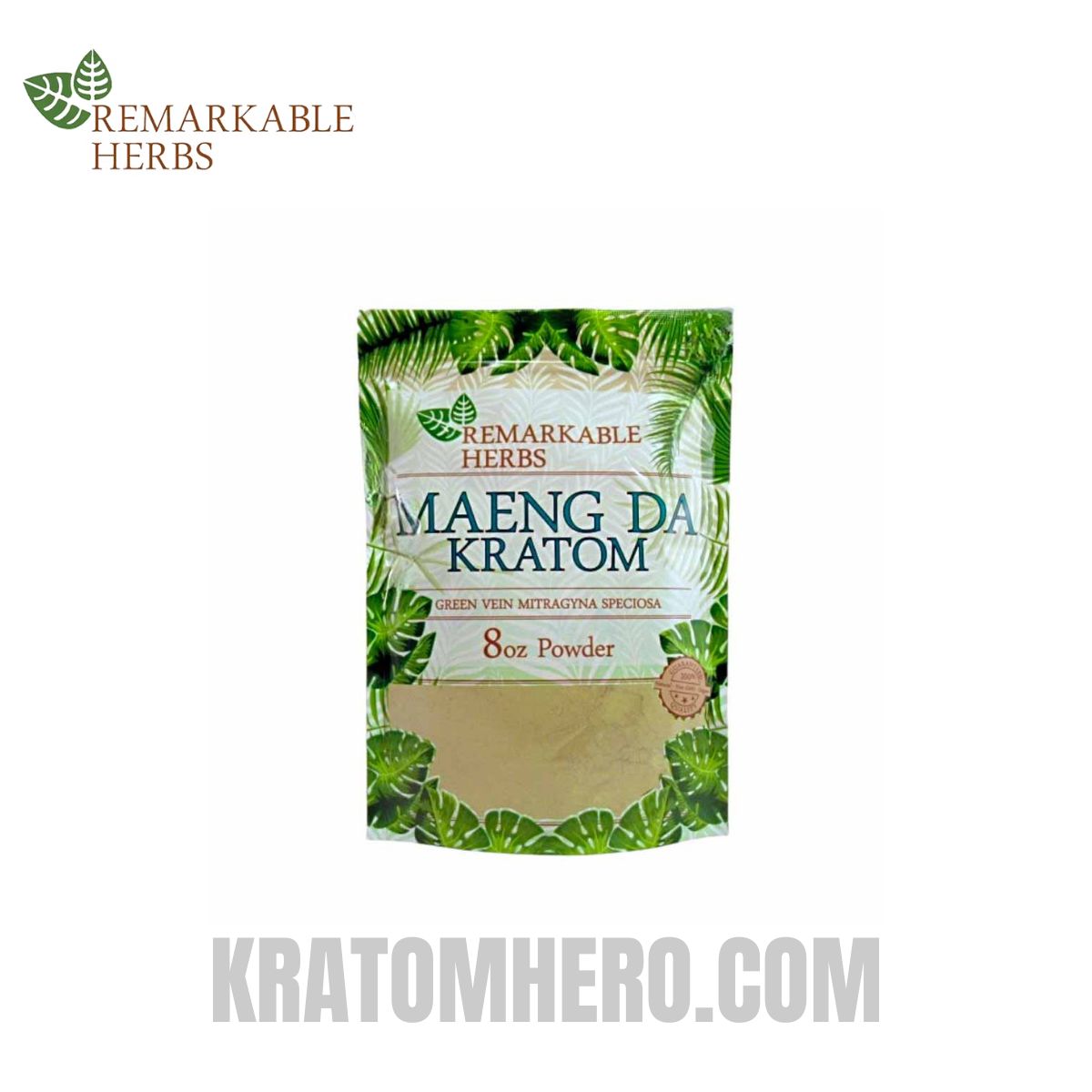Remarkable Herbs Green Maeng Da Kratom Powder - 8oz