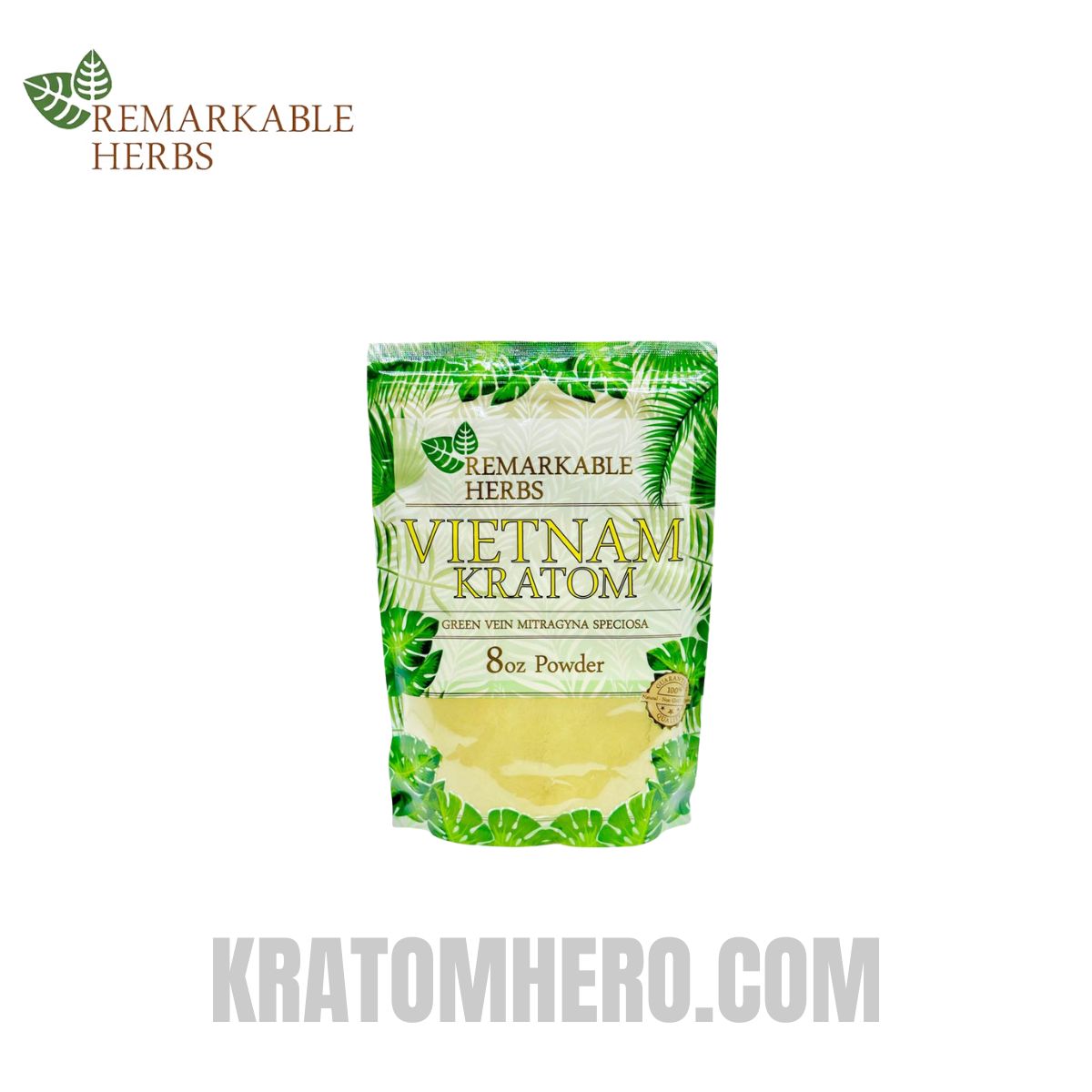 Remarkable Herbs Green Vietnam Kratom Powder - 8oz
