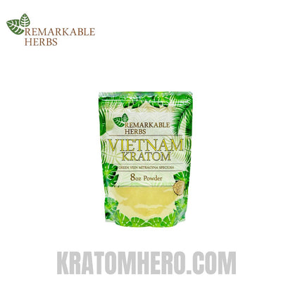 Remarkable Herbs Green Vietnam Kratom Powder - 8oz