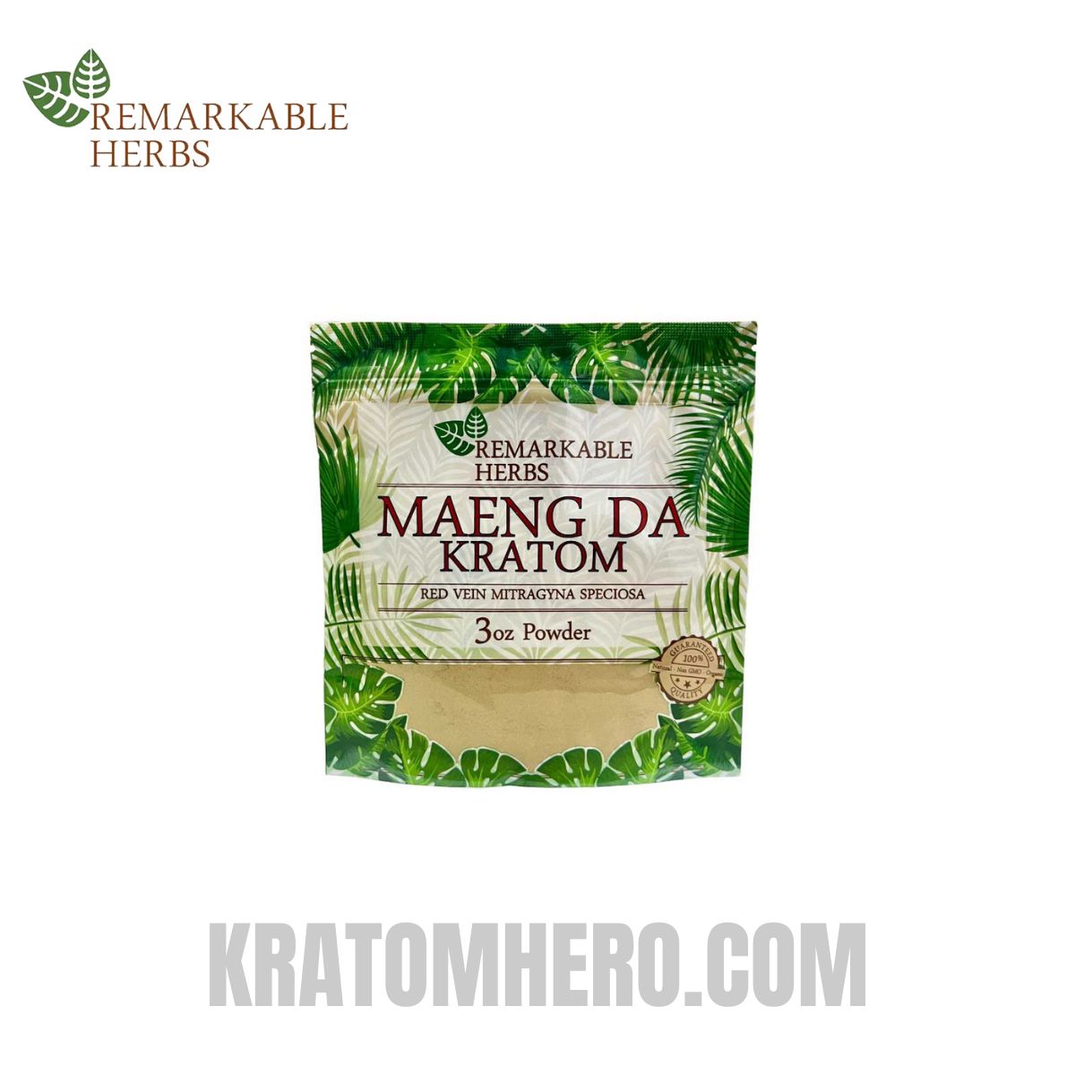 Remarkable Herbs Red Vein Maeng Da Kratom Powder - 3oz