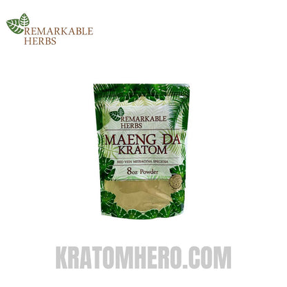 Remarkable Herbs Red Vein Maeng Da Kratom Powder - 8oz