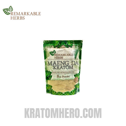 Remarkable Herbs White Vein Maeng Da Kratom Powder - 8oz