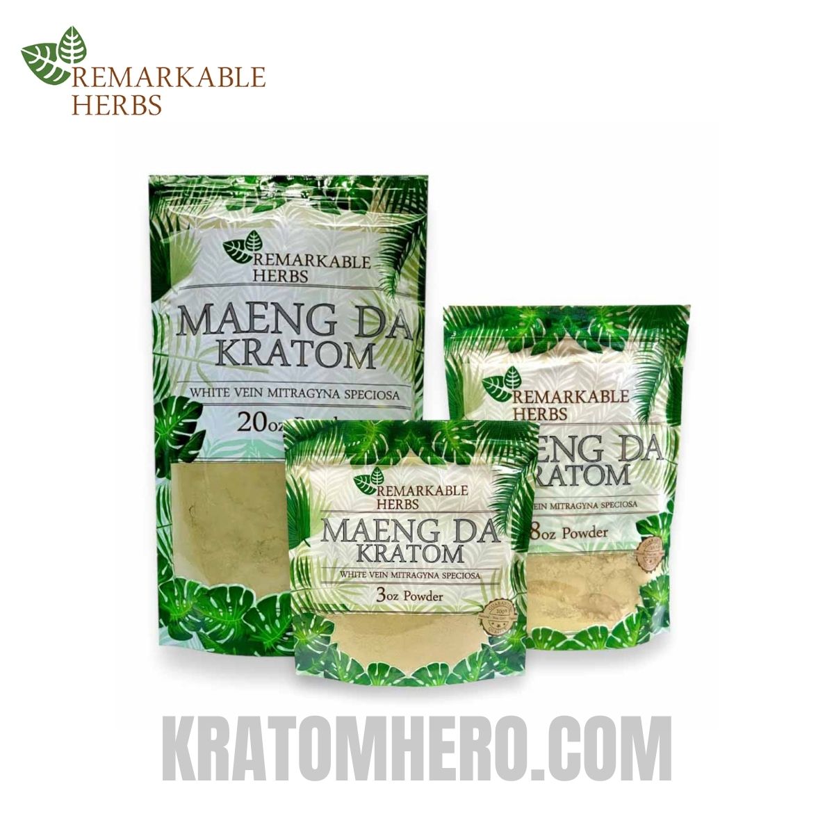 Remarkable Herbs White Vein Maeng Da Kratom Powder