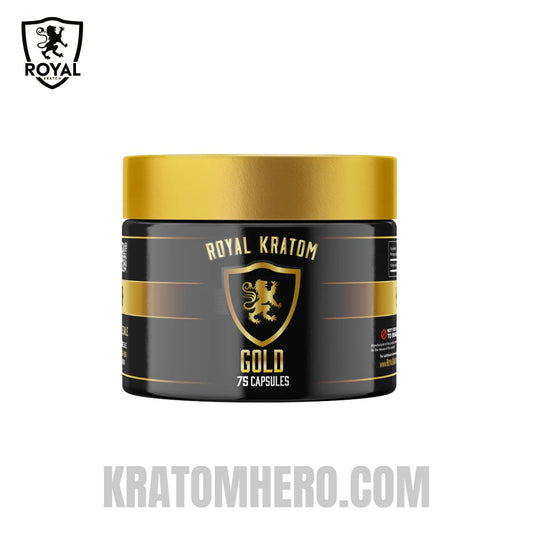 Royal Kratom Capsules Gold -75Ct