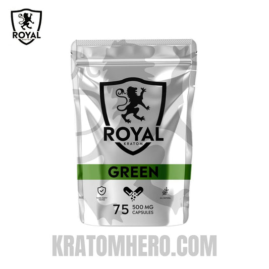 Royal Kratom Capsules Green Vein - 75Ct