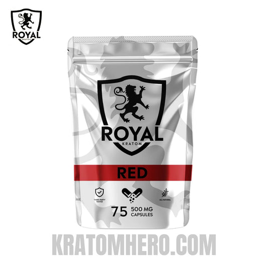 Royal Kratom Capsules Red Vein - 75Ct