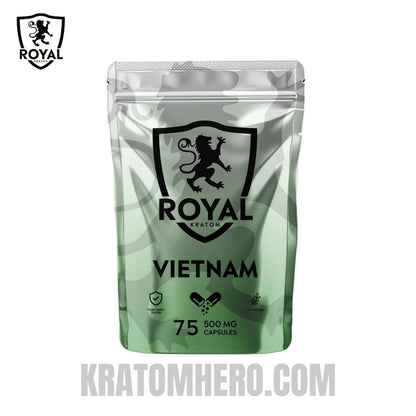 Royal Kratom Capsules Vietnam - 75 Ct