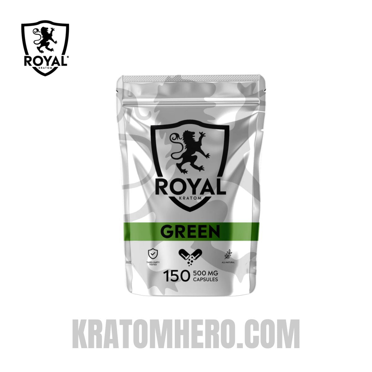 Royal Kratom Capsules Green Vein - 150 Capsules