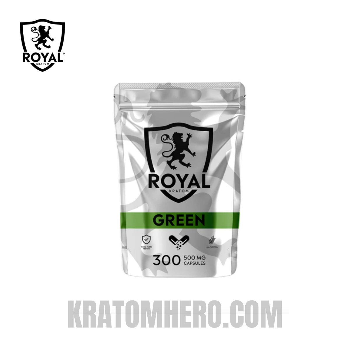 Royal Kratom Capsules Green Vein - 300 Capsules